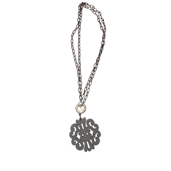 Zenzii Pendant Necklace Can be 12” or 21” Gold Tone Chain Clear Pendant - Picture 5 of 5